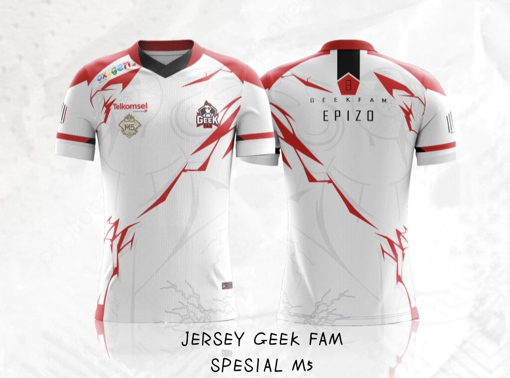 Baju Jersey Geek Fam Spesial M5 Free Nickname Jersey Casual Short