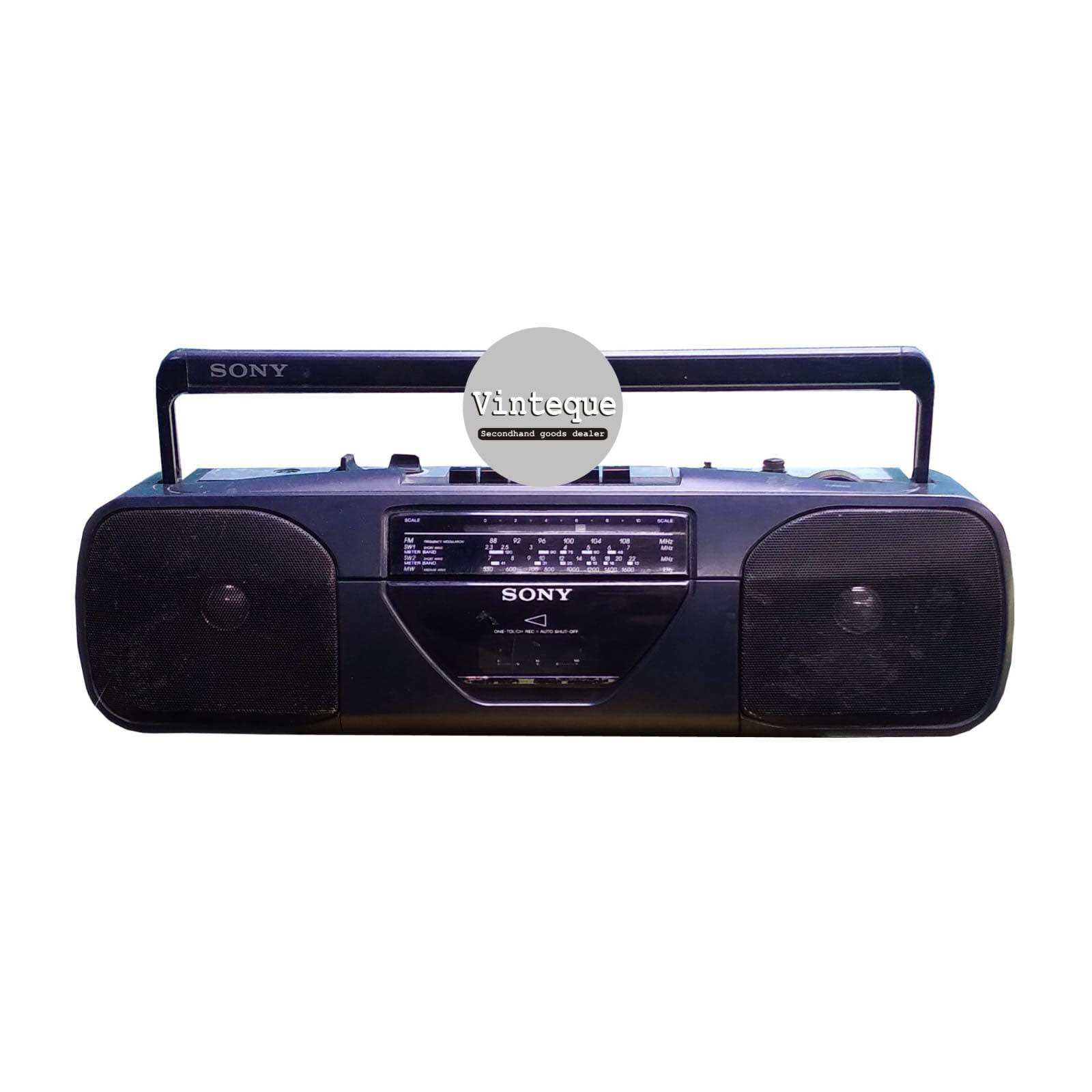 Sekon Boombox Vintage Antik SONY Radio Cassette CFS-201S