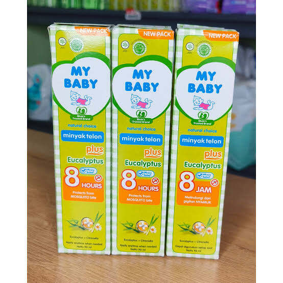 Paket Hemat 3 Pcs Minyak Telon My Baby Plus Eucalyptus 150 ml