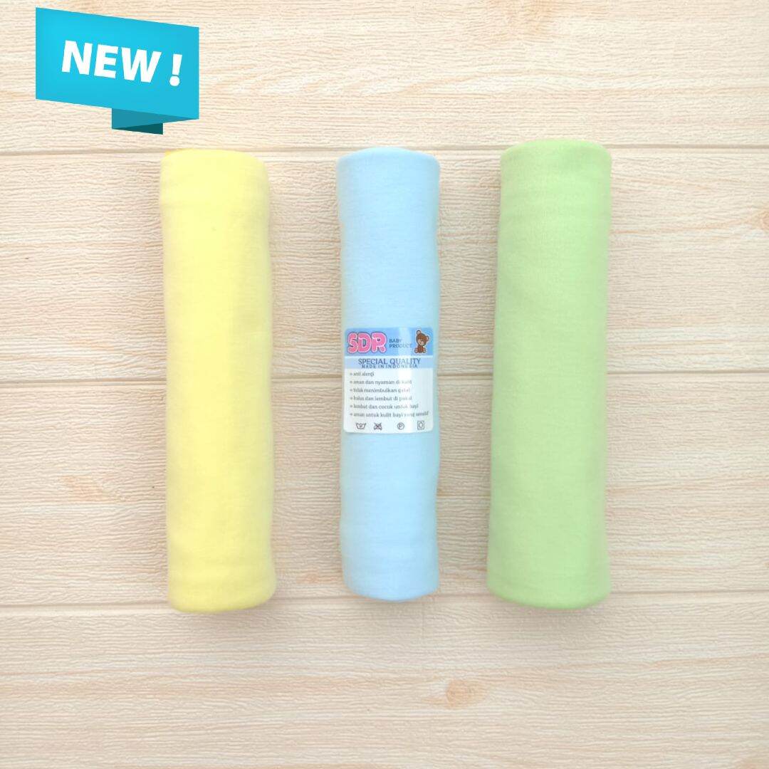 3Pcs Bedong Bayi Motif Seri BiruUkuran 110X90cm