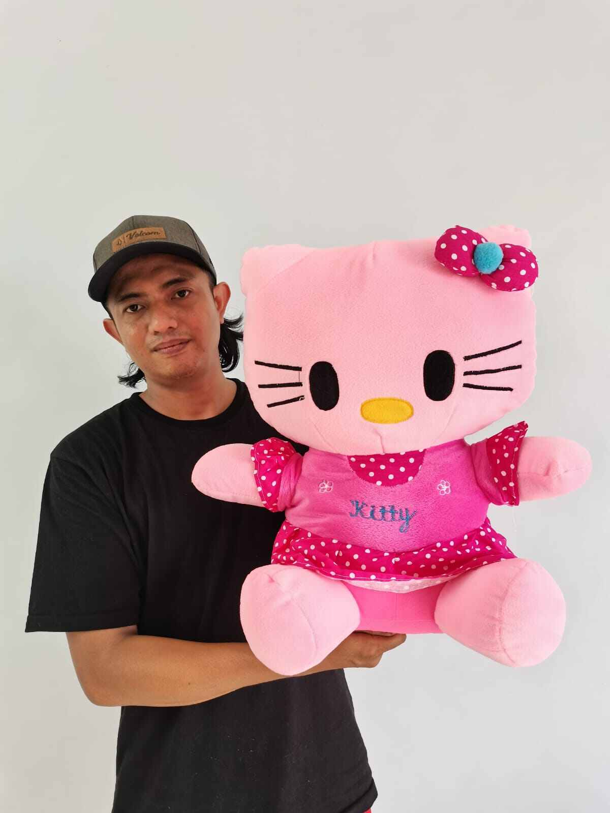 Hello Kitty Doll, Jumbo, Beautiful Pink Ribbon Skirt, Big Cute Girl Doll