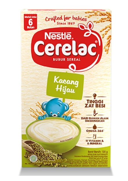 Nestle Cerelac Bubur Bayi Instant Kacang Hijau 120gr