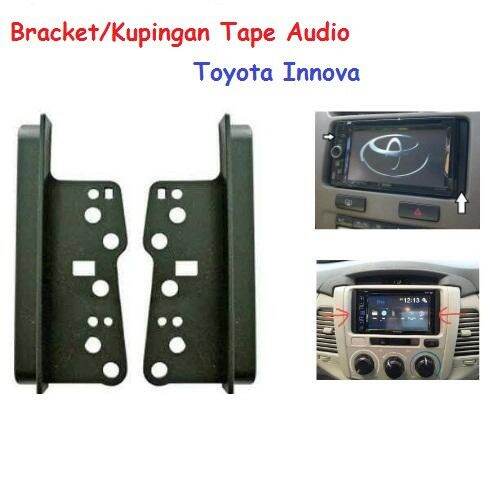 Bracket Kupingan Head Unit Double Din Toyota Innova All New Avanza Calya Agya Model Universal Harga 6,950 rupiah*Gratis Ongkir