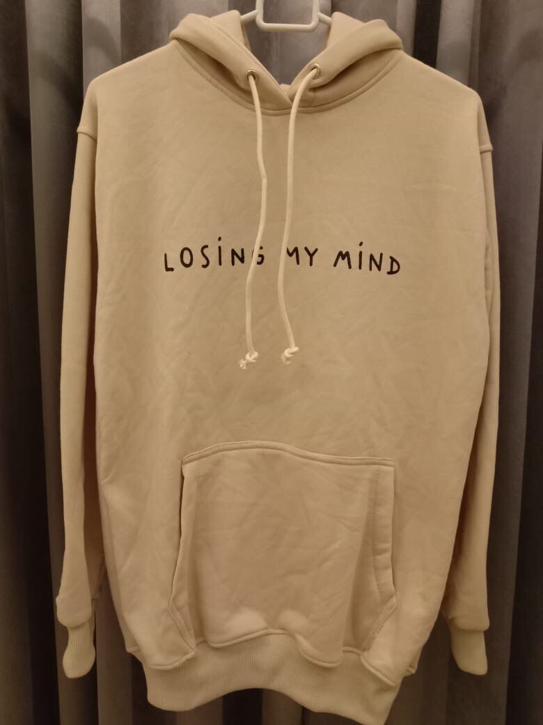 HOODIE H M LOSING MY MIND 100 Freeplasticbag Lazada Indonesia