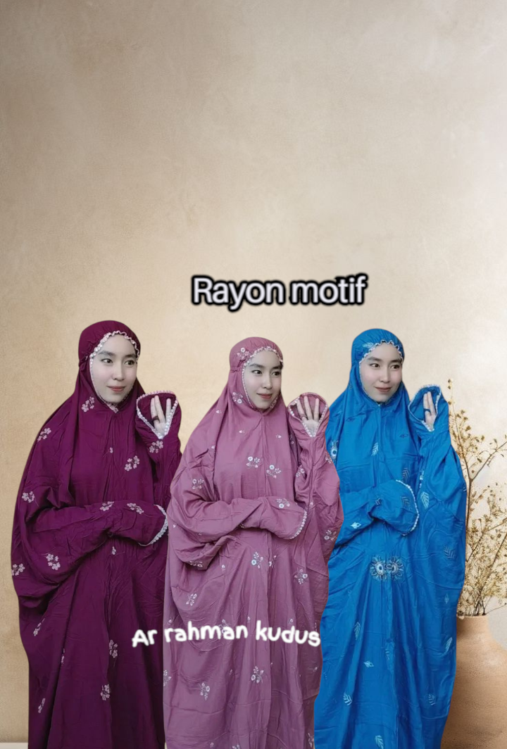 Adult Mukena Continuous Premium Rayon Material