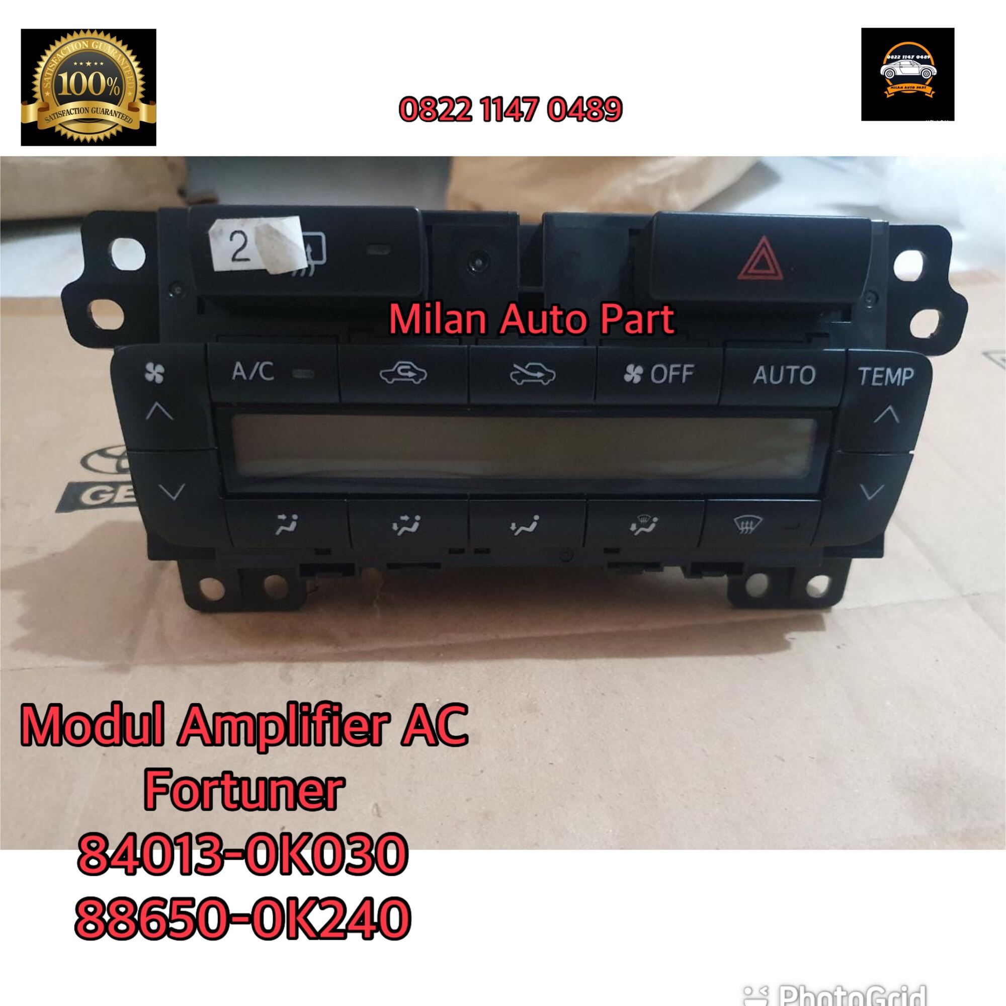 Modul Amplifier Panel AC Fortuner 840130K030 886500K240 Original ASLI