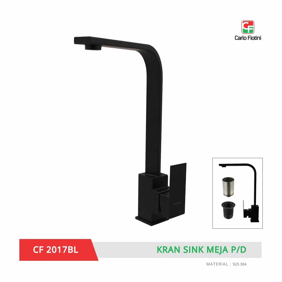 Kran Wastafel Cuci Piring Panas Dinginkran Sink Hitam Sus 304 Lazada Indonesia 0747