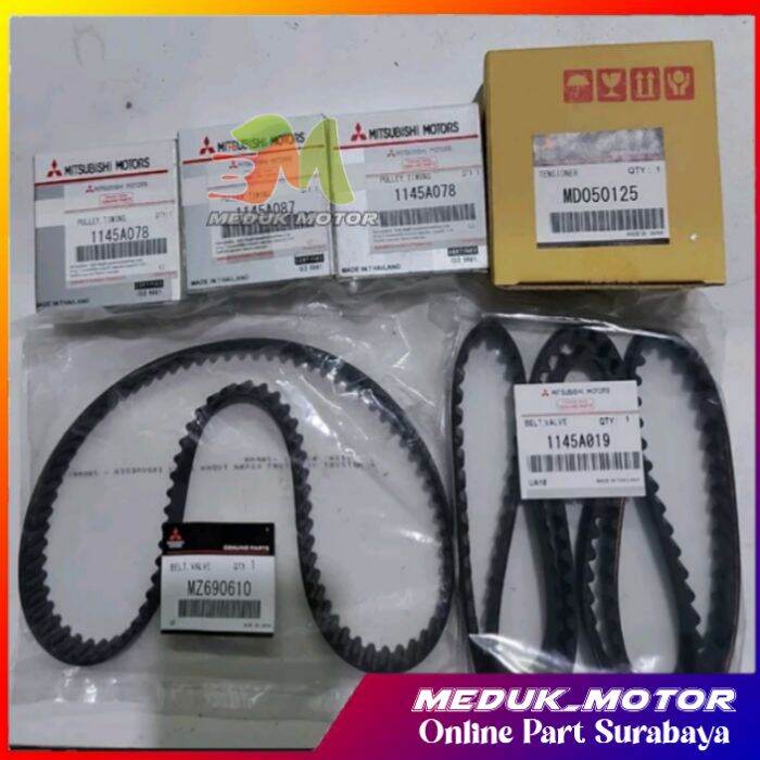 Timing Belt Set Tensioner Mitsubishi Pajero Sport Triton 2.5cc Original