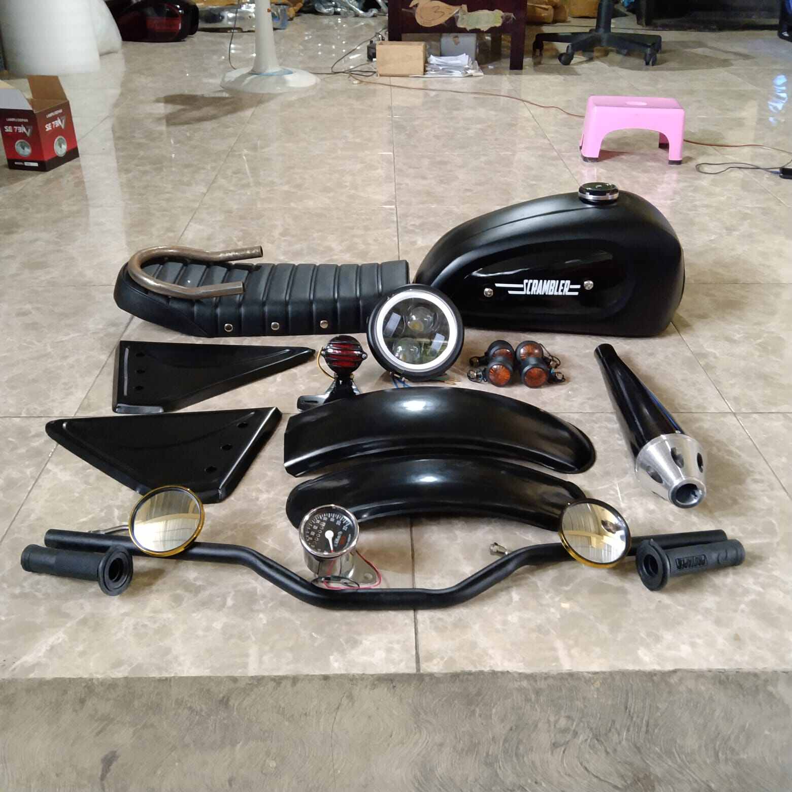 Paket Japstyle Motor Custom Full Set Body Pnp Honda Cb R Lazada