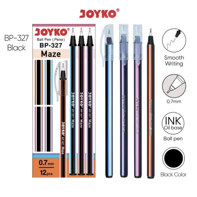 Pulpen Pena Ball Pen Joyko BP-327 Maze 0.7 mm