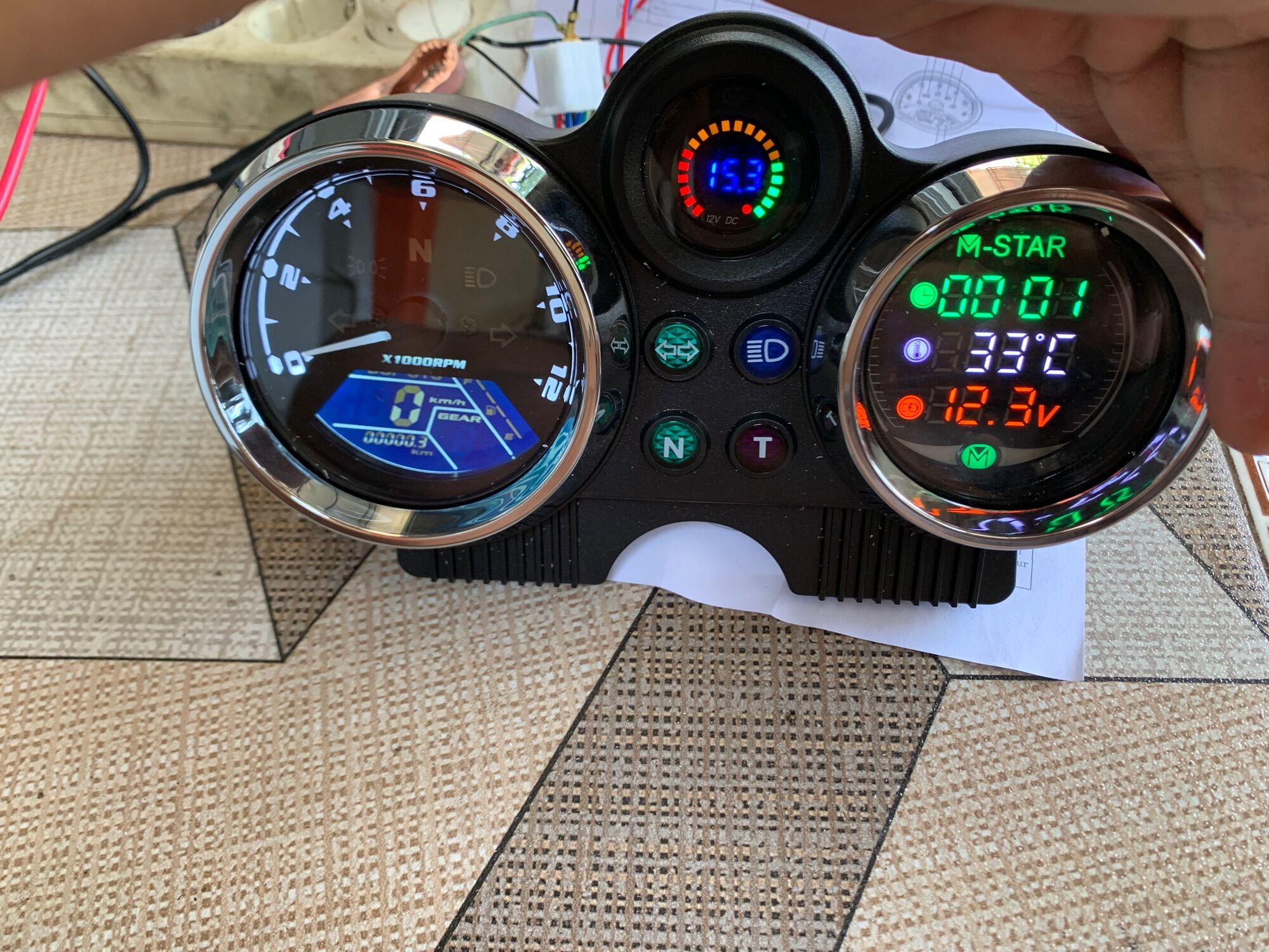 speedometer digital ninja rr