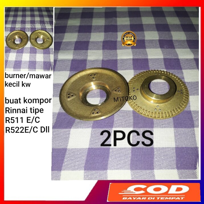 2pcs burner/mawar kw kecil pas buat Rinnai tipe 511 522 552 C/E | Lazada  Indonesia