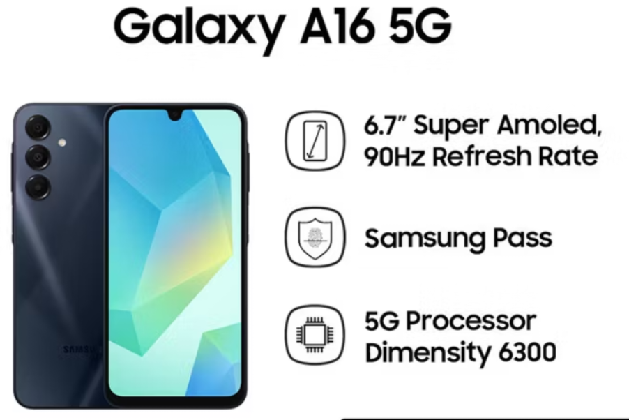 Samsung Galaxy A16 8/256 gb 50 MP • wide • f/1.8 5 MP • ultrawide • f/2.2 2 MP • macro • f/2.4 5000 mAh garansi resmi Harga  2,849,879 Ringgit*Penghantaran Percuma