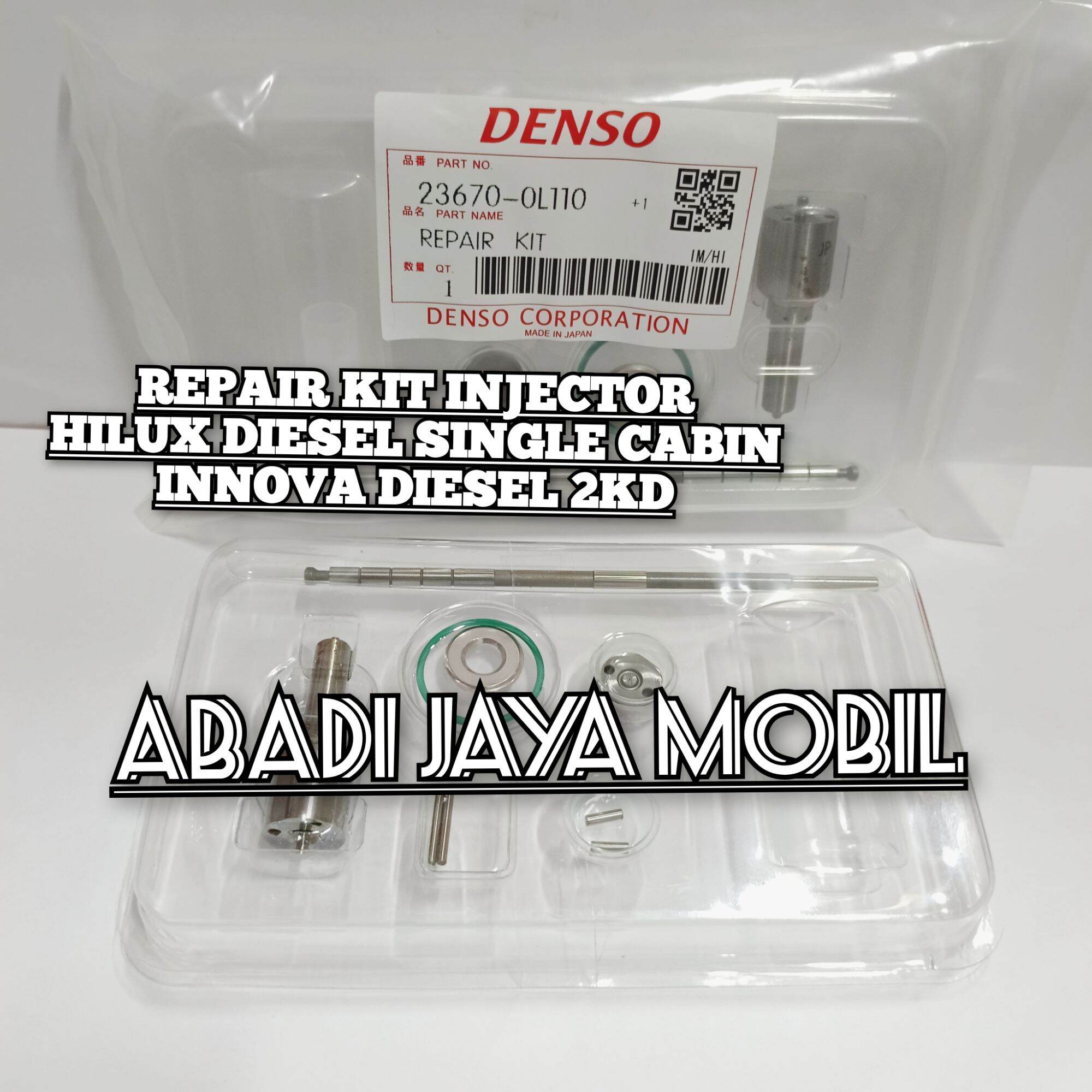REPAIR KIT INJECTOR INJEKTOR HILUX SINGLE CABIN DIESEL 2KD INNOVA DIESEL 2KD 2.5 23670-0L110 HILUX PICK UP 2.5 Harga 1,000,000 rupiah*Gratis Ongkir