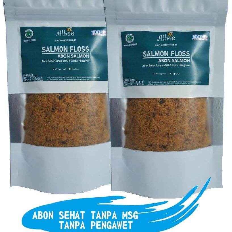 50 Gram Albee Abon Salmon Non MSG Non Pengawet Original Abon Baby 8+ Abon Anak Sehat