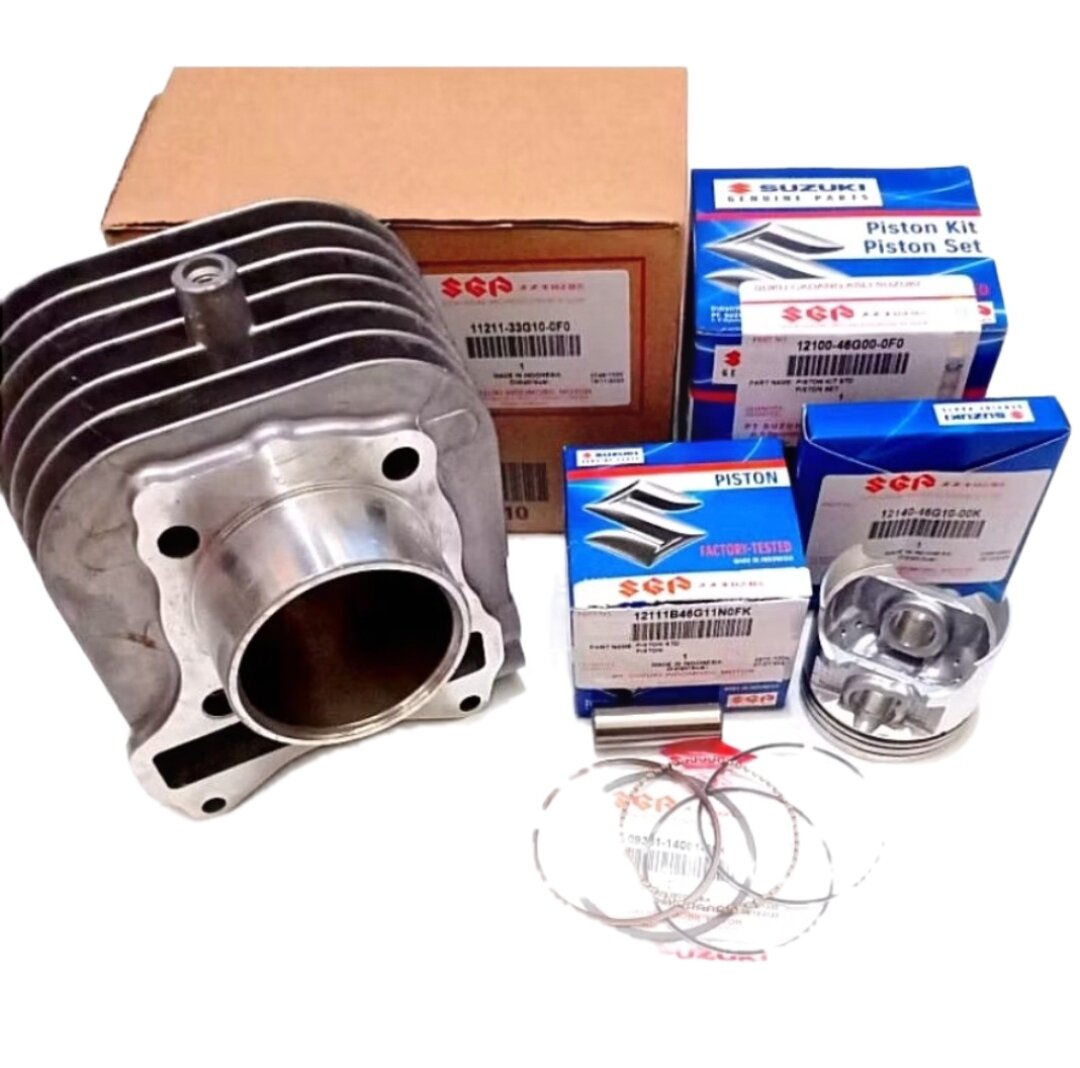 Asli SGP - Blok Seher Set Piston Motor Suzuki Spin Skywave Hayate Skydrive Original SGP Harga 699,999 rupiah*Gratis Ongkir