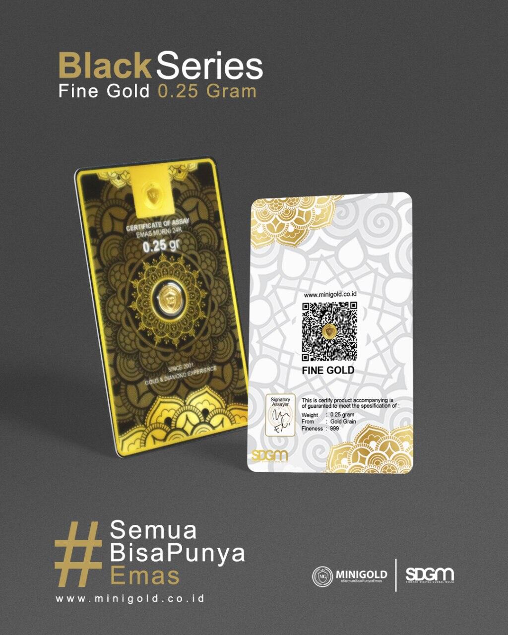 Minigold 0.1gr ~ 24 carat gold Harga 314,545 rupiah*Gratis Ongkir