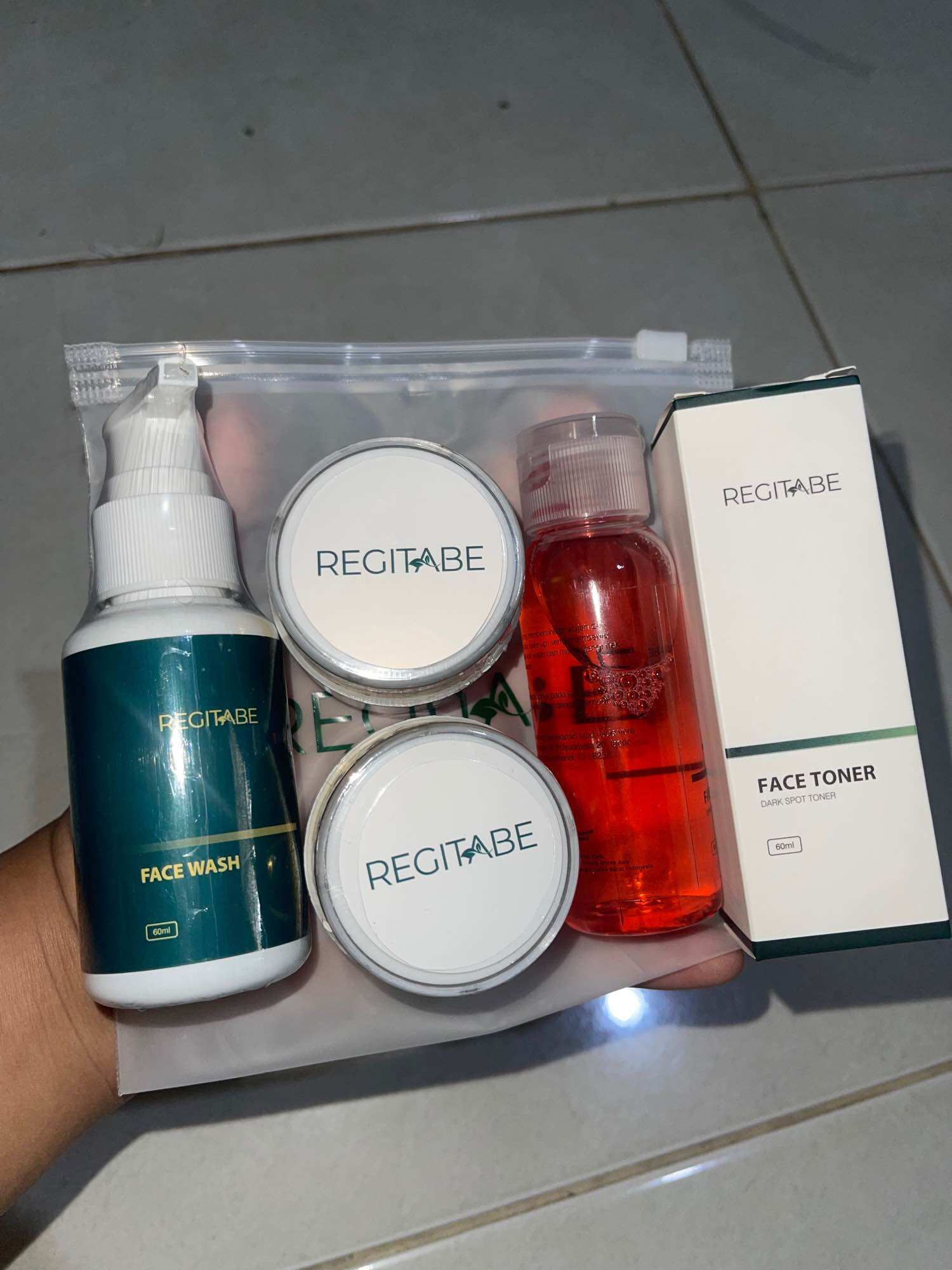 Regitabe Skincare Paket Lengkap+ Toner Bpom ORI