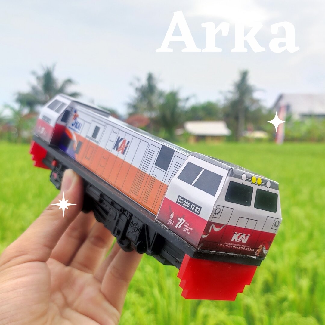 Lokomotif Cc206 Hut Ri Rangkaian Mainan Miniatur Kereta Api Indonesia