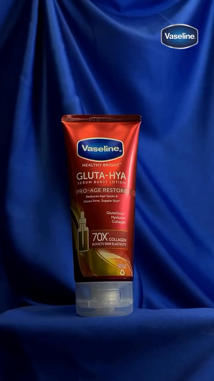 Vaseline Gluta Hya Pro-Age Restore 200ml Body Serum Vitamin E C