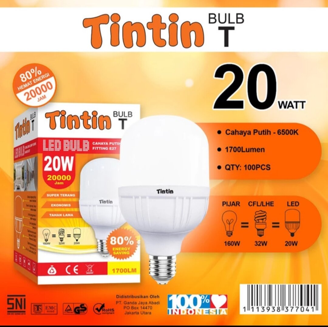 Led TINTIN 20W isi 10 psc