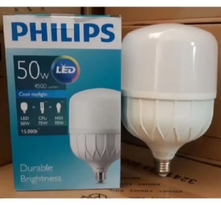 PROMO LAMPU PHILIPS LED 50W DURABLE BRIGHTNESS CAHAYA PUTIH