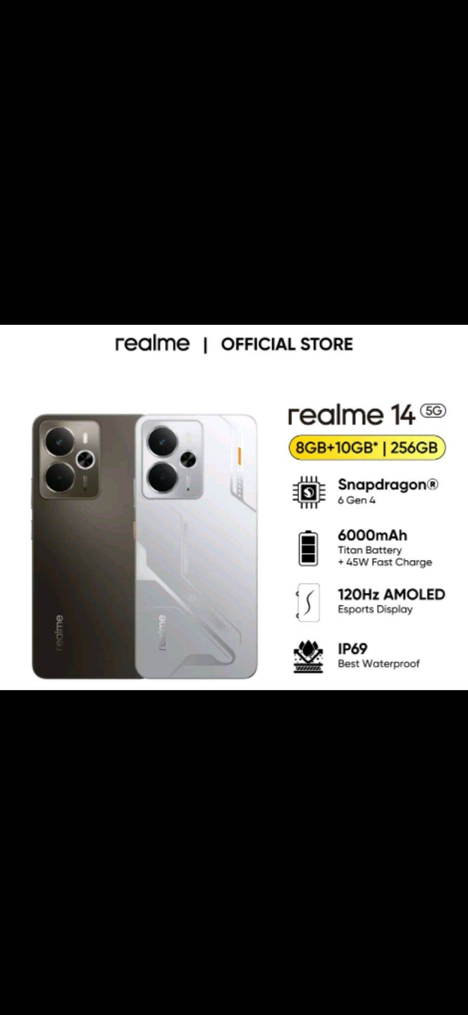 relame 14 series 5g(8+128gb) Harga  2,500,000 Ringgit*Penghantaran Percuma
