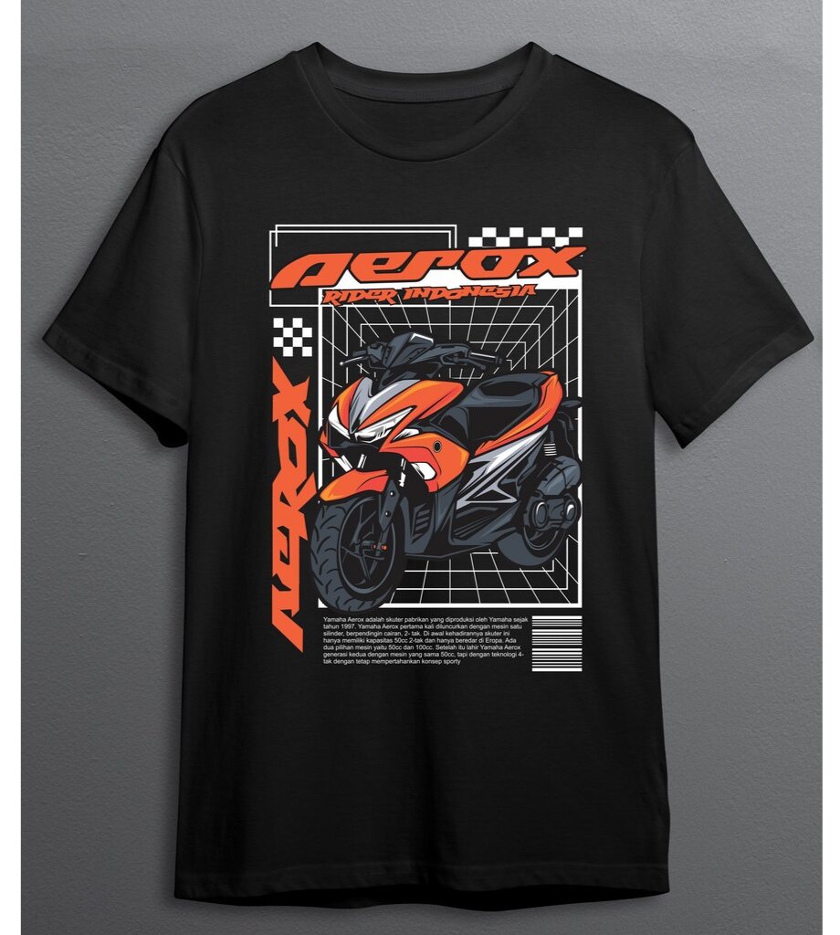 Kaos Yamaha Aerox Rider Indonesia S Big Size 101 Lazada Indonesia