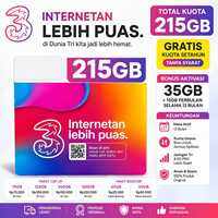 Perdana Hifi air Tri 215gb setahun tanpa syarat isi ulang 15gb x 12bln