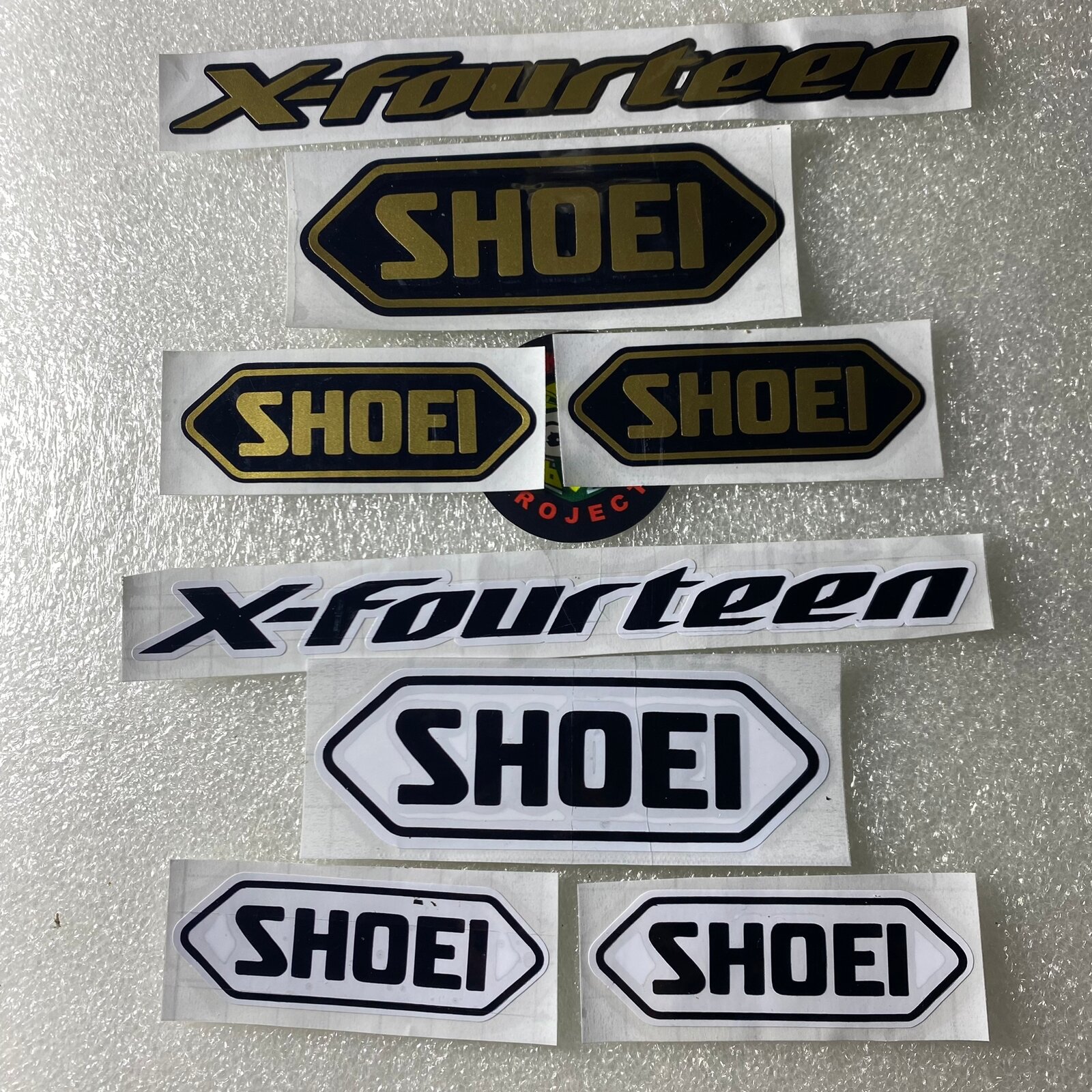 Sticker helm shoel x fourten cutting sticker fullface dan hallface