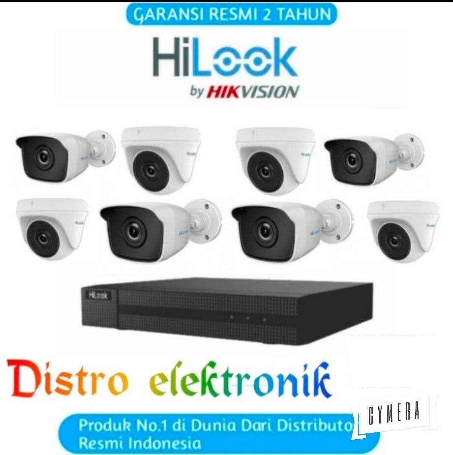 Paket Kamera Cctv 8ch Hilook 2mp Full HD 1080p Camera Indoor