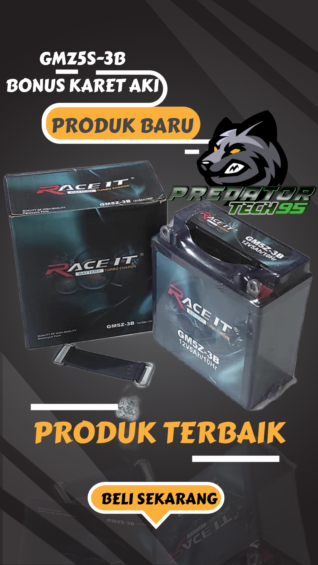 AKI KERING ACCU MOTOR FIZ R FIZR FORCE 1 SIGMA ALFA JUPITER Z VEGA R