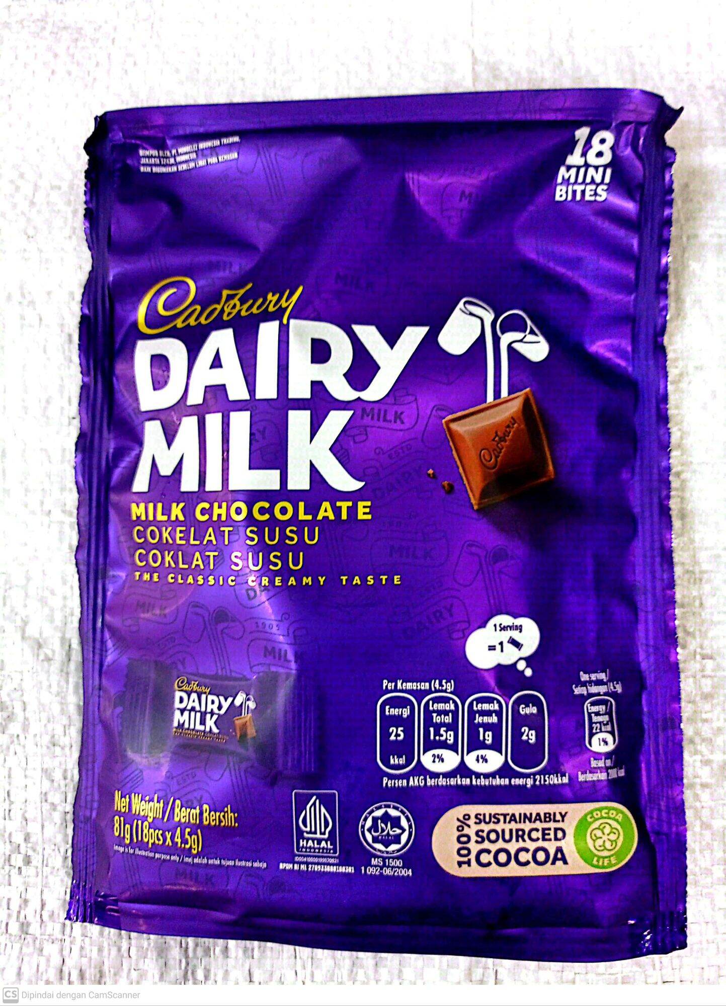 Cadbury Dairy milk ShareBag 81 gr | Lazada Indonesia