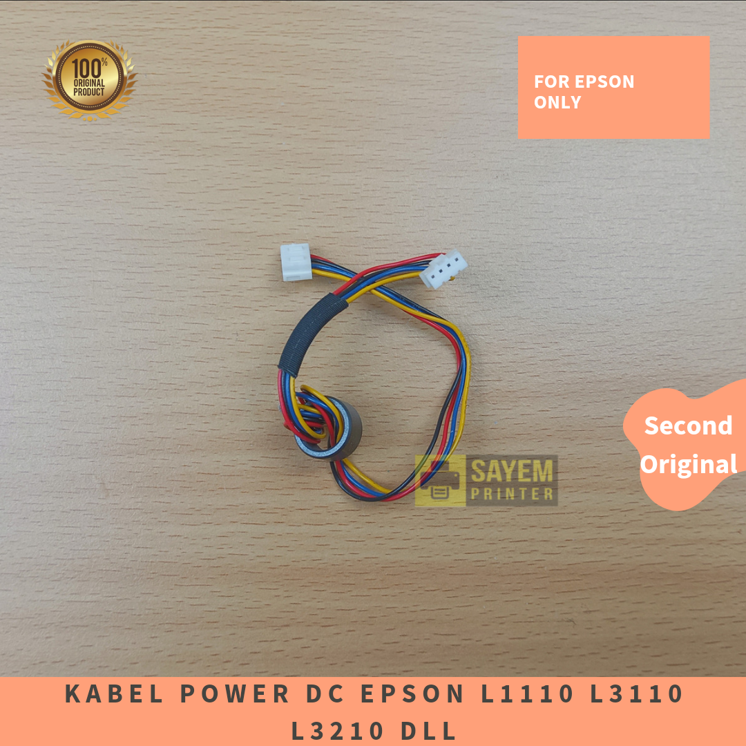 Kabel Power Dc Adaptor Epson L1110 L3110 L3210 Original Second Lazada Indonesia 0507