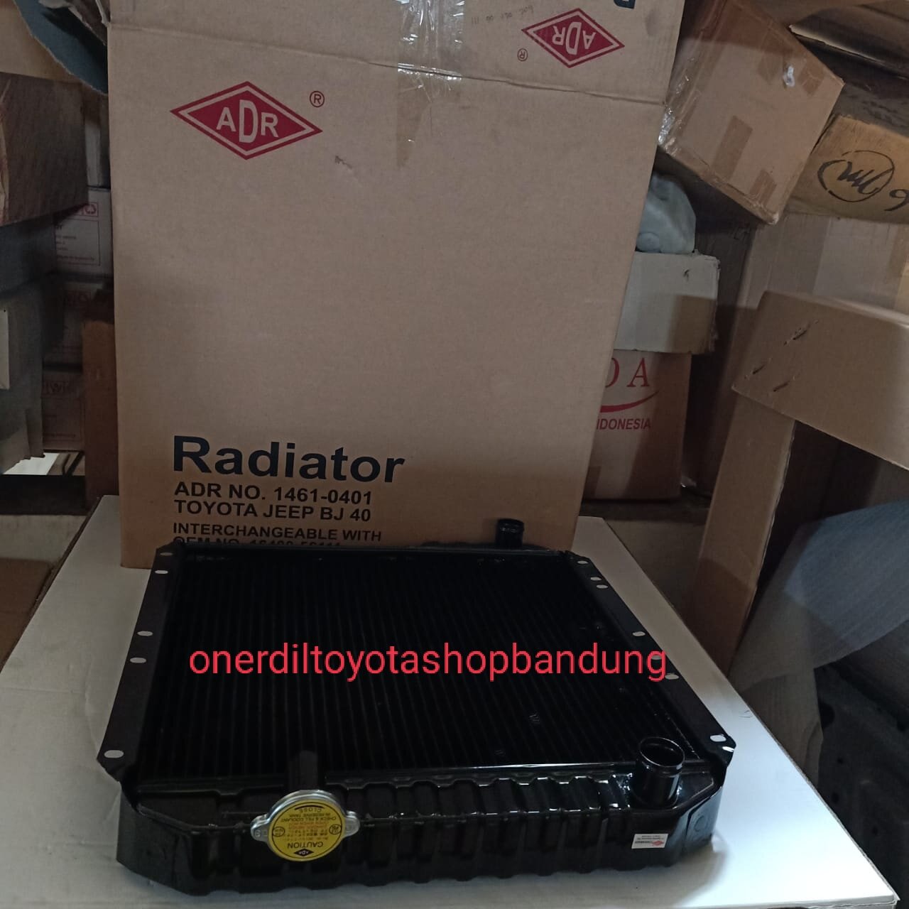 RADIATOR TOYOTA HARTOP DISEL BJ40 TH 82-84 ADR Harga 4,250,000 rupiah*Gratis Ongkir