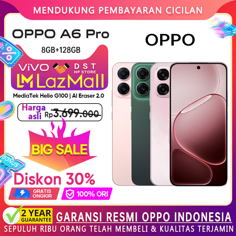 Hp Oppo A6 Pro (8/128Gb)(8/256g) Mediatek Helio G100 7000Mah Battery 80W Supervooc Al Linkboost 3.0 Giá 3,799,000 Đồng*Miễn phí vận chuyển
