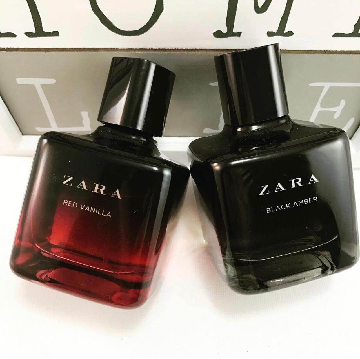 zara black amber and red vanilla perfume