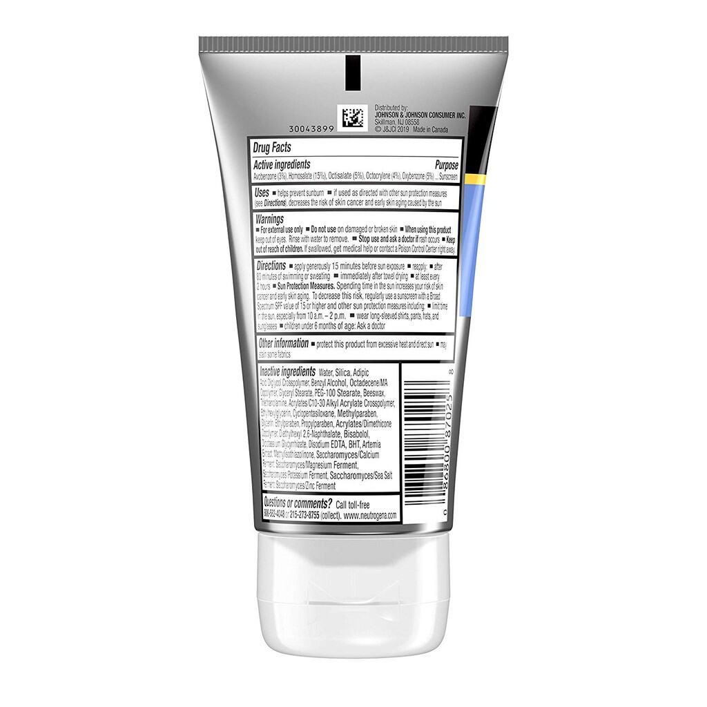 neutrogena sport face spf