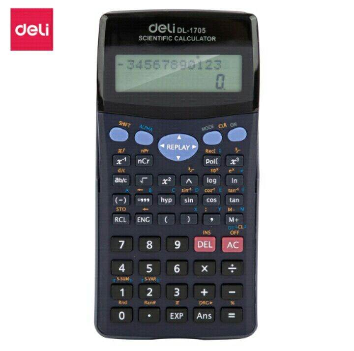 Deli Scientific Calculator / Kalkulator Ilmiah 240 Fungsi 10+2 Digit ...