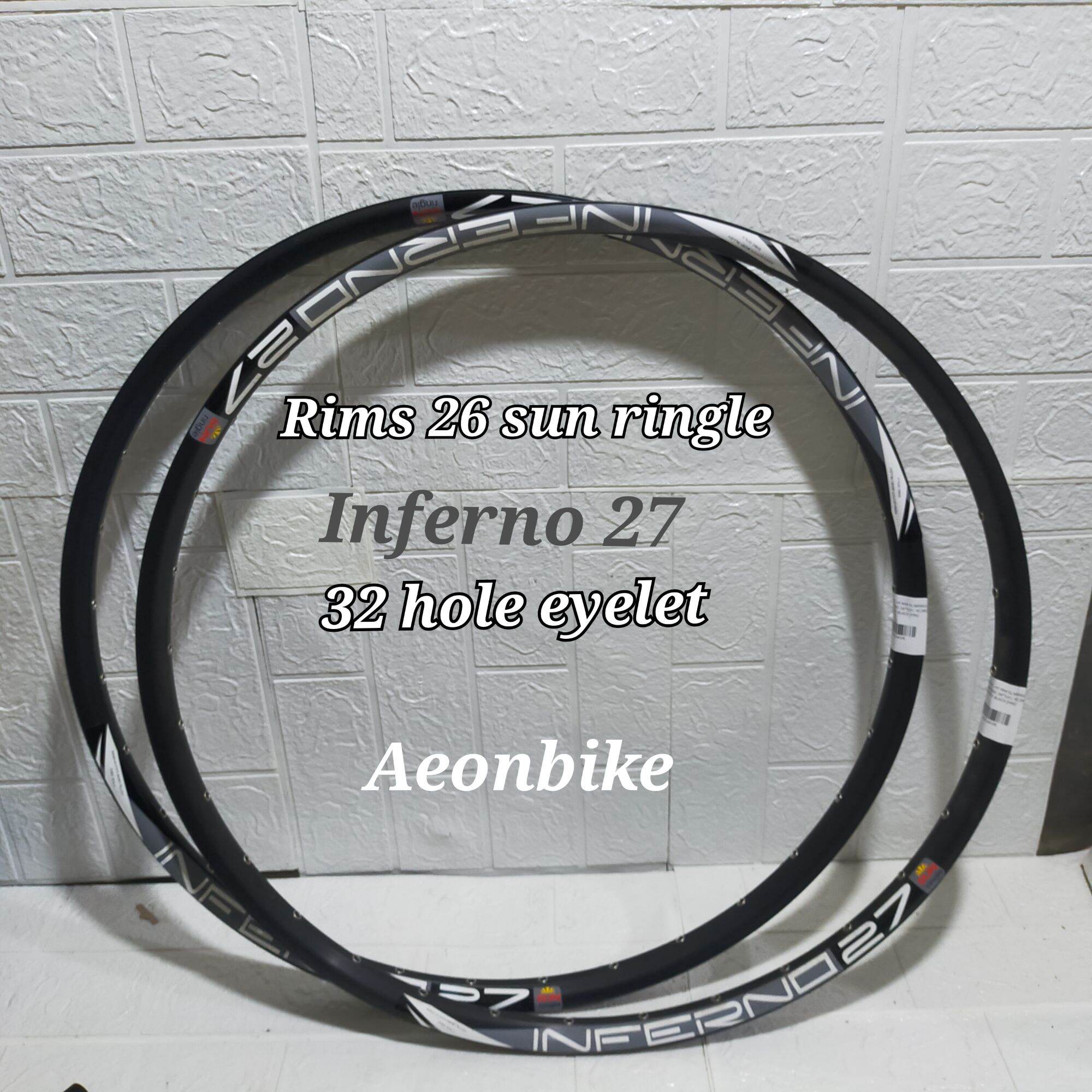 rims/velg sepeda 26 inch sun ringle Inferno 27 32hole double wall disc  brake only velg sepeda MTB 26 harga sepasang 2 pcs | Lazada Indonesia