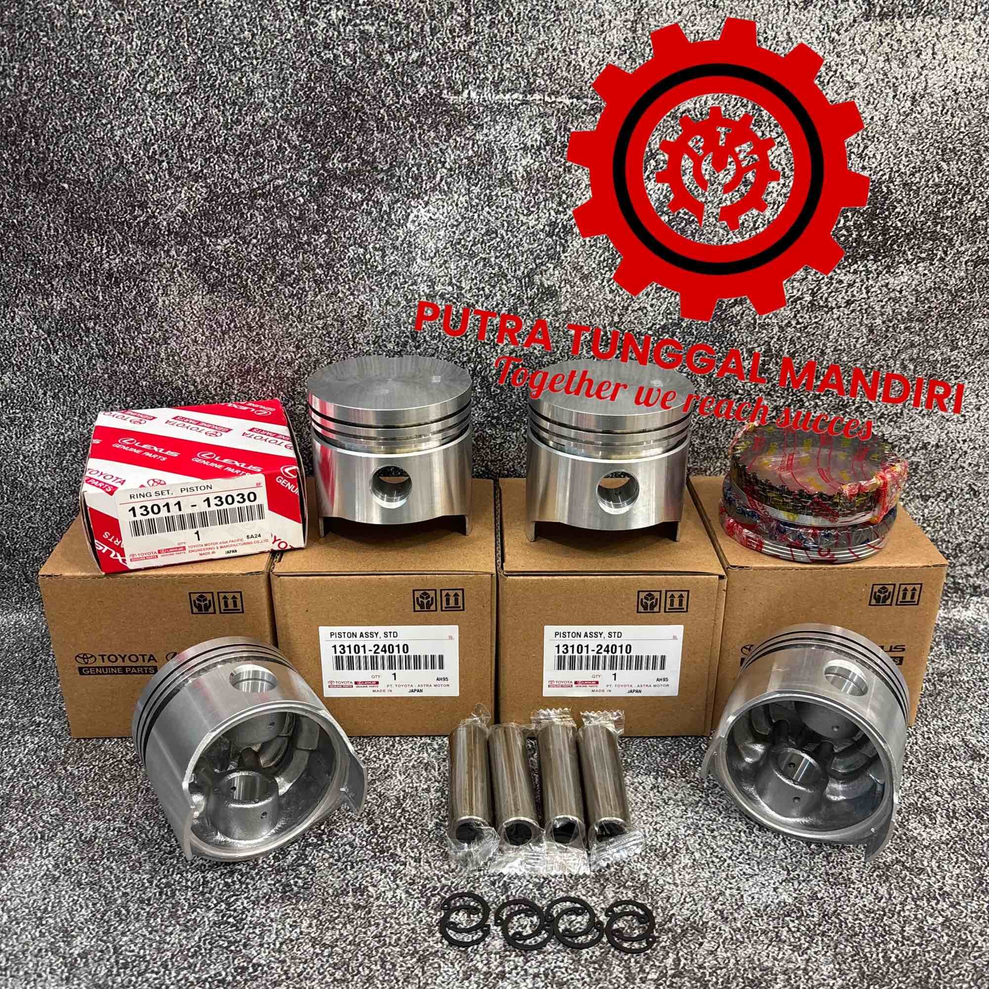 Ring piston set/paket piston+ring piston 1set(2Macam) toyota kijang 3k - 4k 13101-24010/13011-13030 Harga 545,000 rupiah*Gratis Ongkir