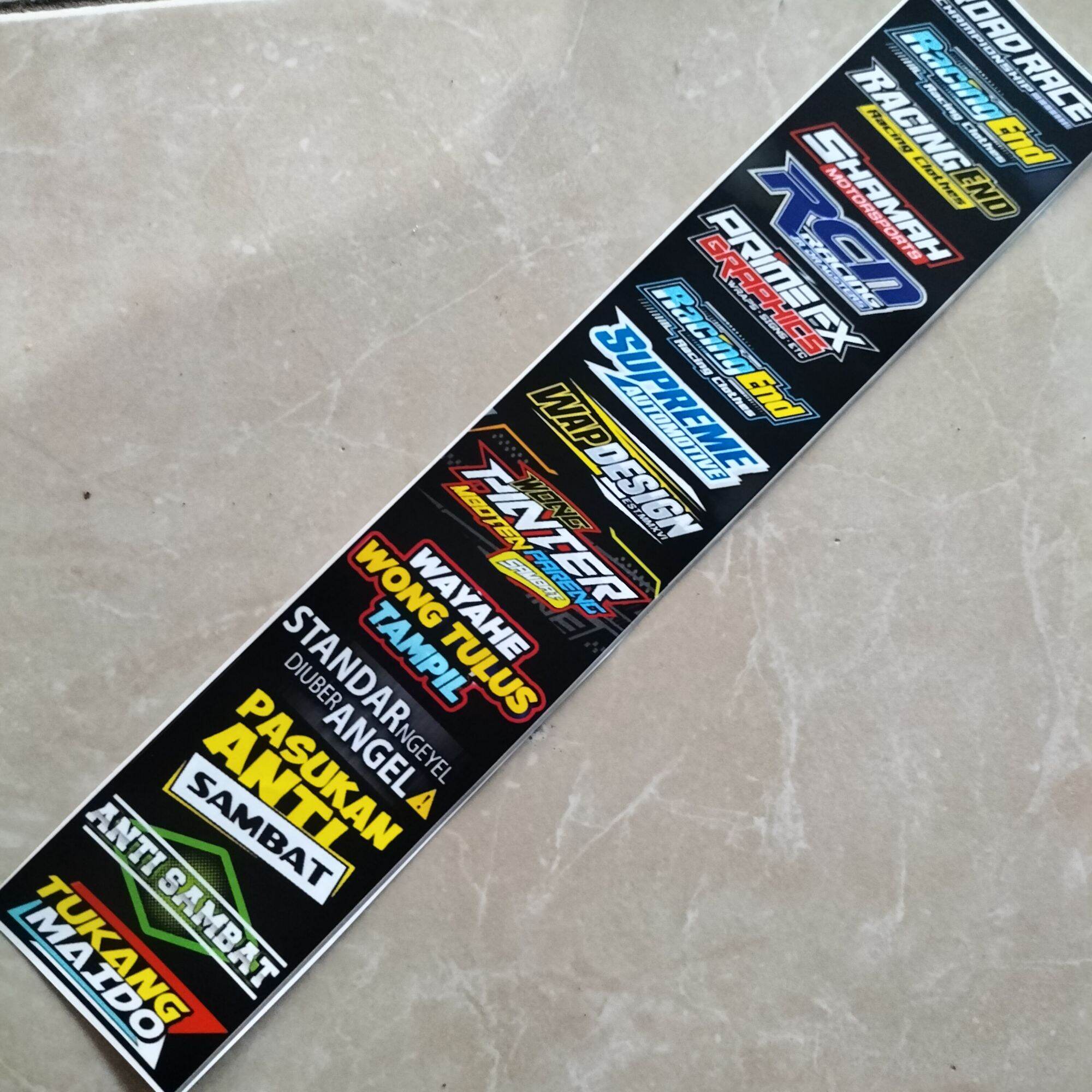 STIKER KATA KATA | STIKER PACK ISI 15 BIJI | STIKER CROMO | Lazada ...