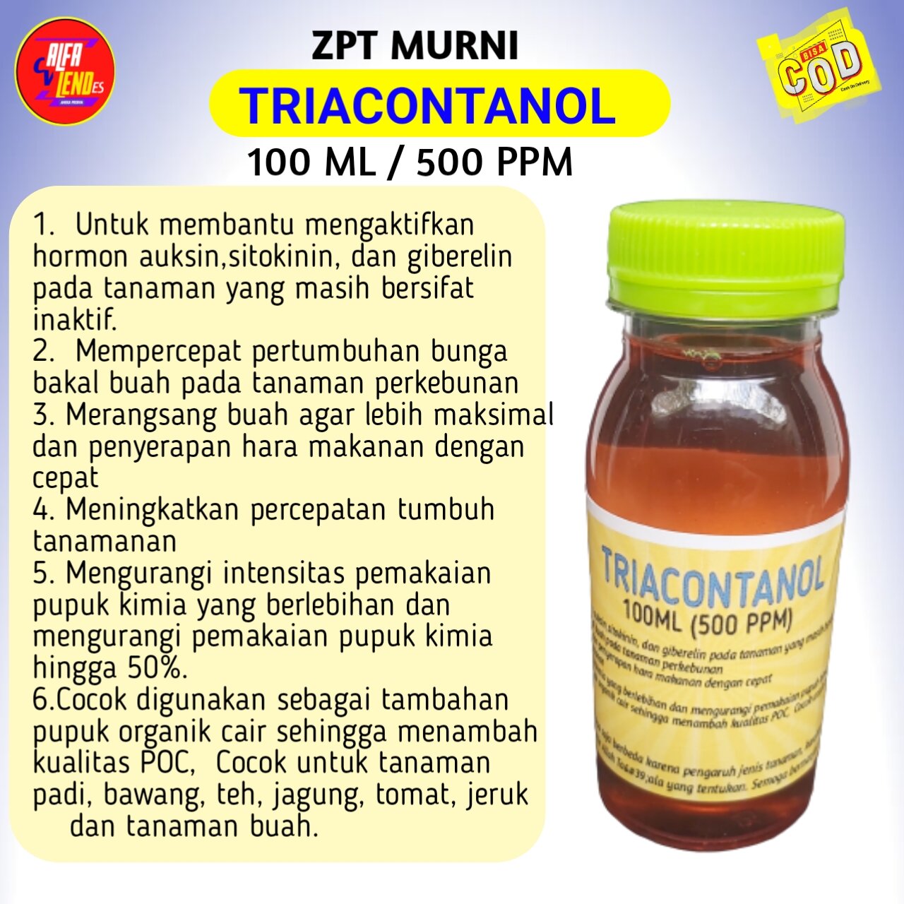 ZPT TRIACONTANOL Mempercepat Pertumbuhan Bunga Dan Bakal Buah ...