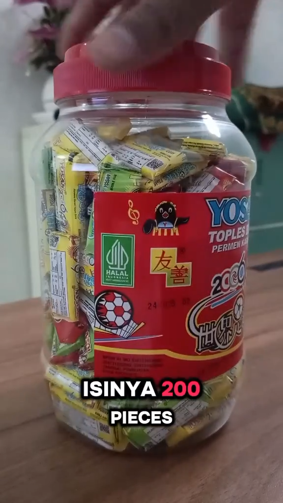 Permen Karet Yosan Renceng Isi 25Pcs Dan Toples Isi 200Pcs | Lazada ...