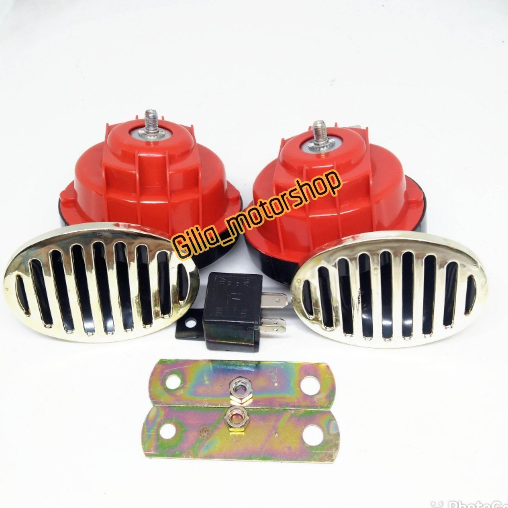 Klakson Keong Motor Mobil Klakson Keong Double 12 volt 510hz free relay