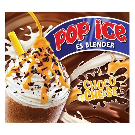 Pop Ice Rasa Choco Cheese Coklat Keju Bubuk Minuman Blender Per Bks