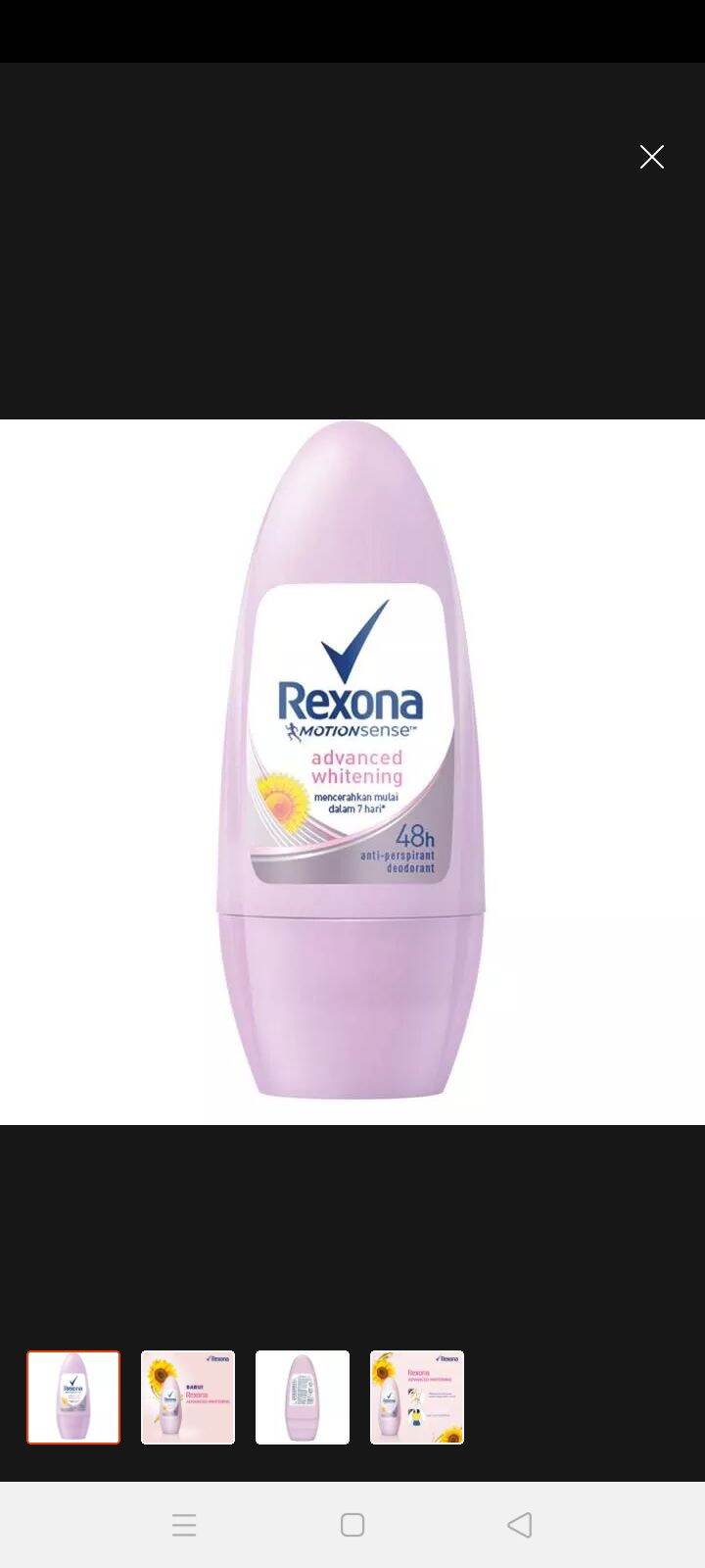 rexona deodorant roll on advanced brightening