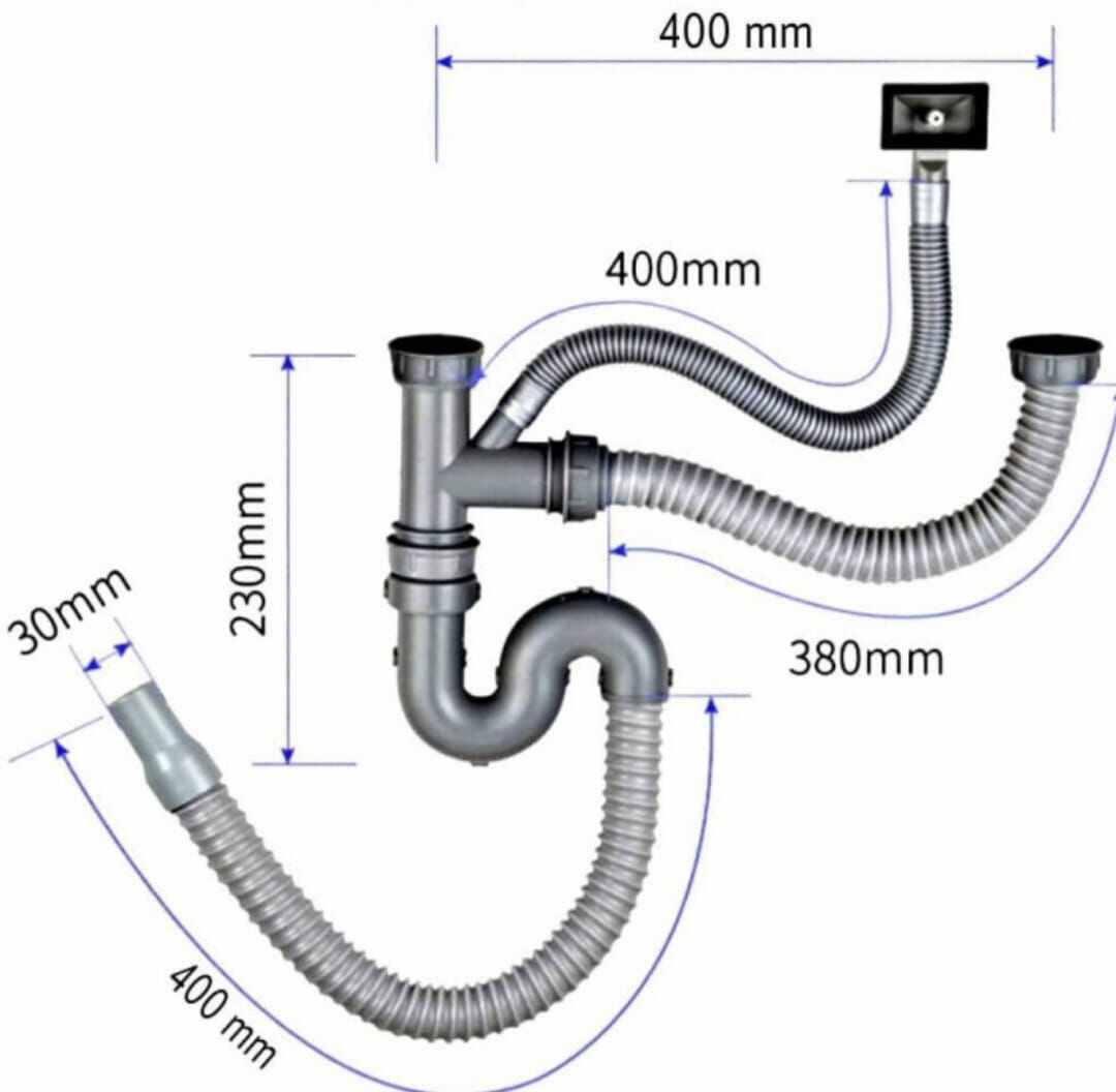 selang-pembuangan-2-bak-selang-kitchen-sink-overflow-lazada-indonesia