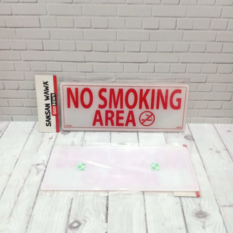 AKRILIK SIGN BOARD NO SMOKING AREA Lazada Indonesia