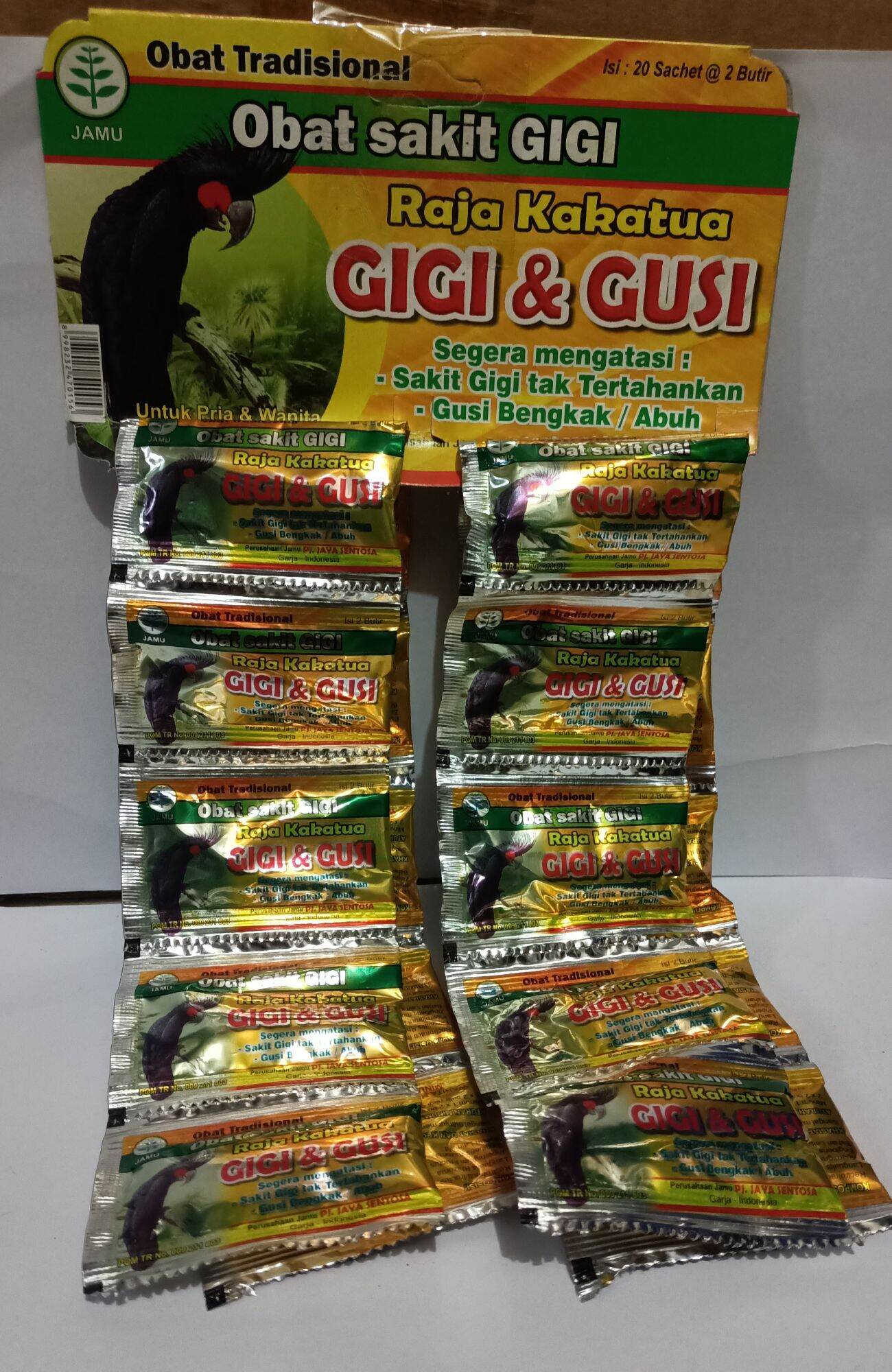 OBAT SAKIT GIGI DAN GUSI RAJA KAKATUA KEMASAN HANGER | Lazada Indonesia